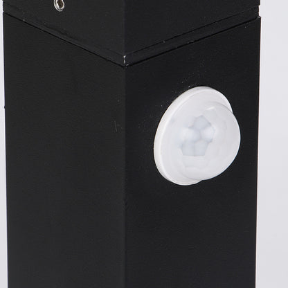 Arcato Modern Black LED Path Light – Outdoor Metal Sensor Lamp for Garden/Terrace
