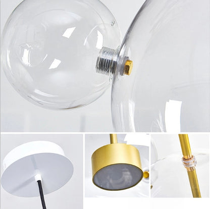 Vetro Modern Bubble Glass Pendant Light – Clear or Milky White for Dining Room