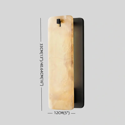 Aplique de pared Excelis Luxury Alabaster para salón/comedor