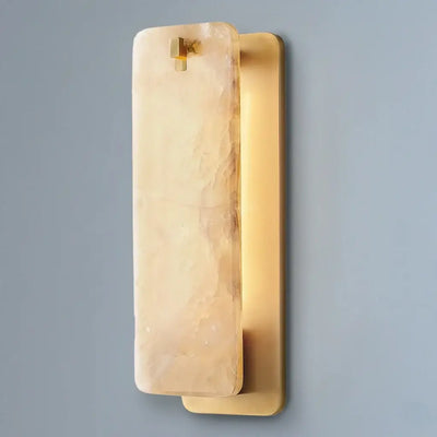 Aplique de pared Excelis Luxury Alabaster para salón/comedor