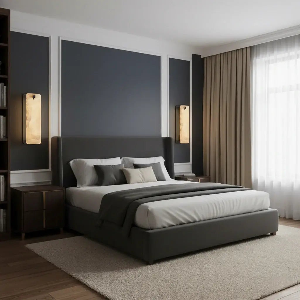 Excelis Luxury Alabaster Wall Sconce Living room/Dining room