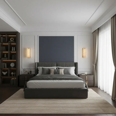 Aplique de pared Excelis Luxury Alabaster para salón/comedor