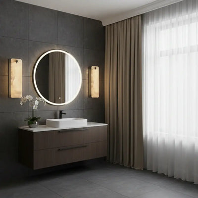 Aplique de pared Excelis Luxury Alabaster para salón/comedor