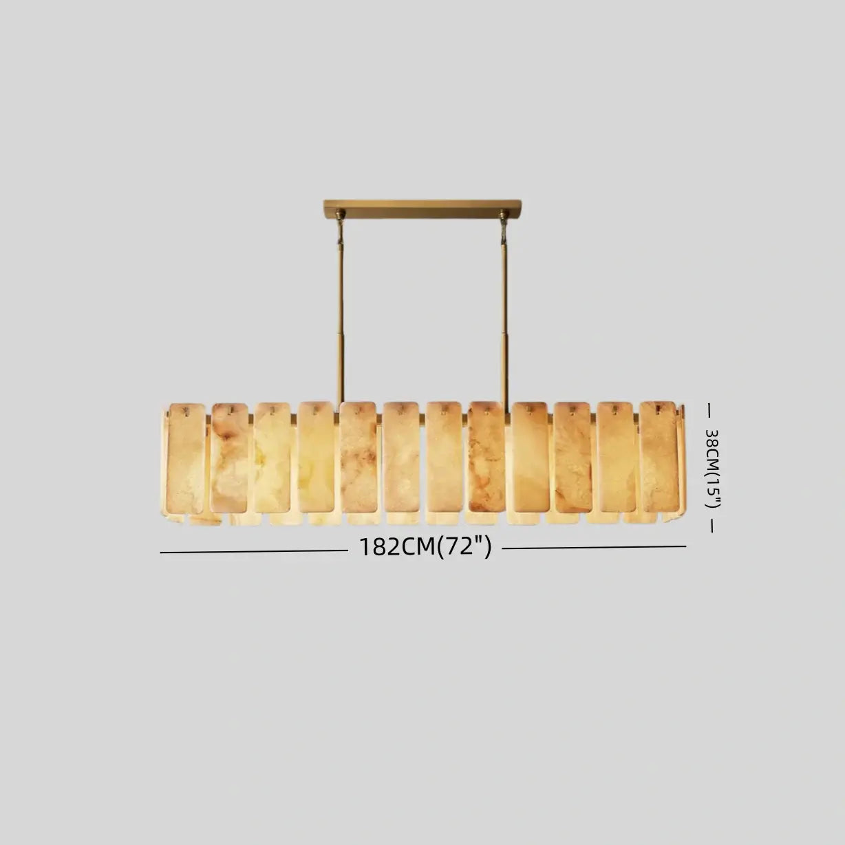 Excelis Luxury Alabaster Chandelier 72D"- For Living room/Dining room