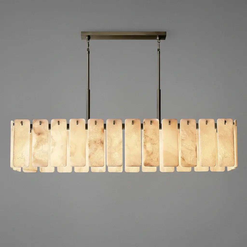 Excelis Luxury Alabaster Chandelier 72D"- For Living room/Dining room