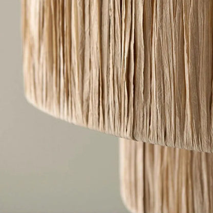 Rustic Wooden Pendant Light 