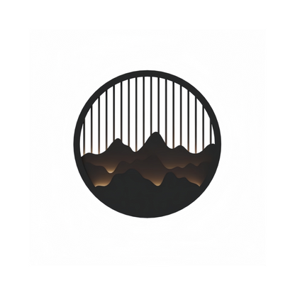 Lunara Modern Waterproof Wall Light – Circular Stainless Steel LED for Indoor/Outdoor