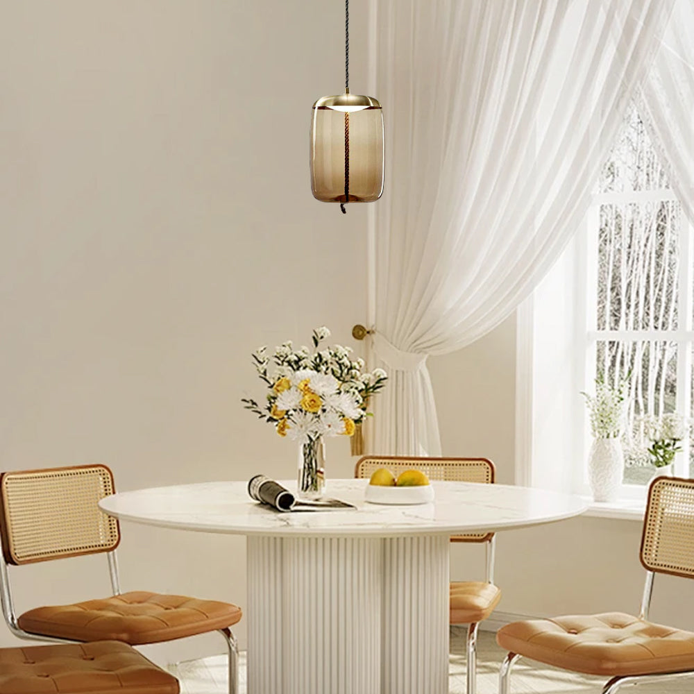 Modern Amber Pendant Light