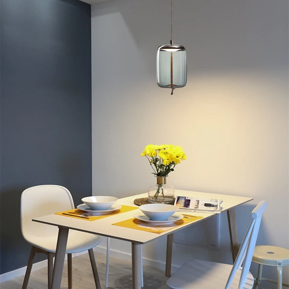 Modern Blue Pendant Light