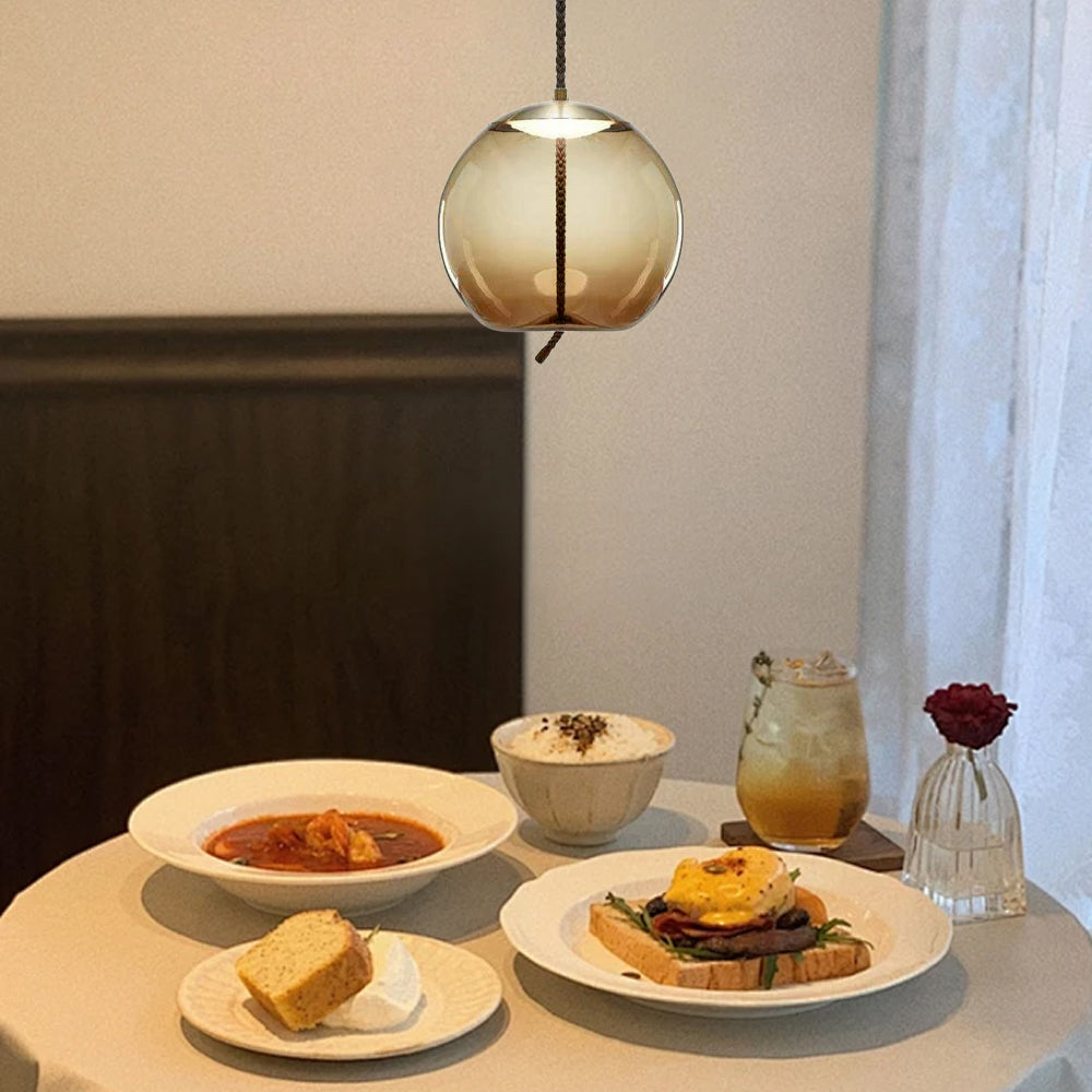 Modern Amber Pendant Light