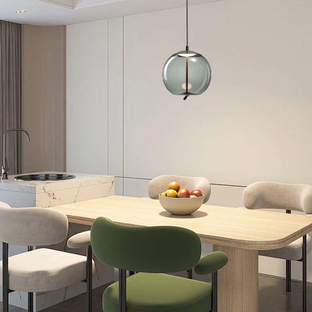 Modern Blue Pendant Light