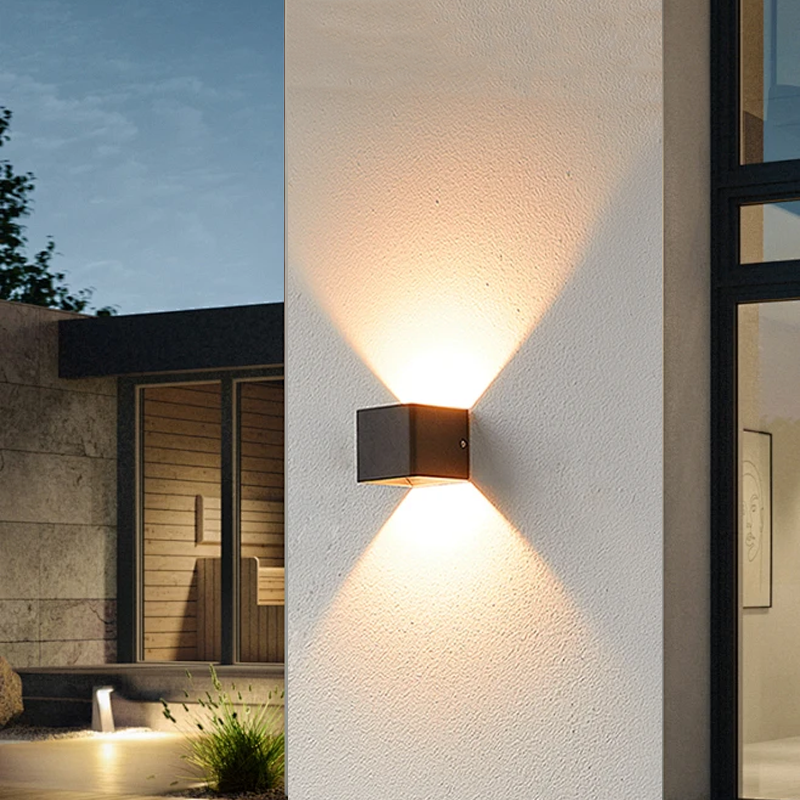 Modern Black Wall Lamp Courtyard