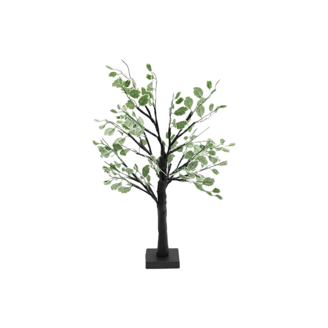 Vivara Contemporary Black Table Lamp – Acrylic Tree Design for Bedroom