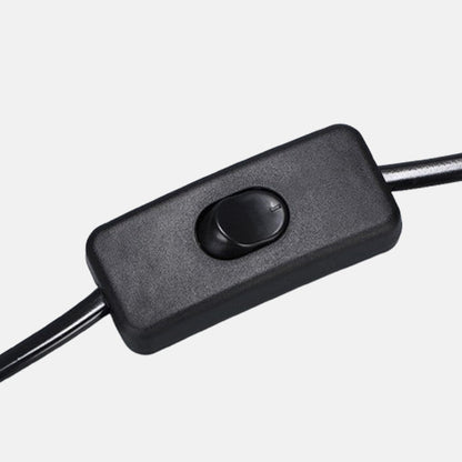 Table Lamp – Cylindrical Metal & Fabric 