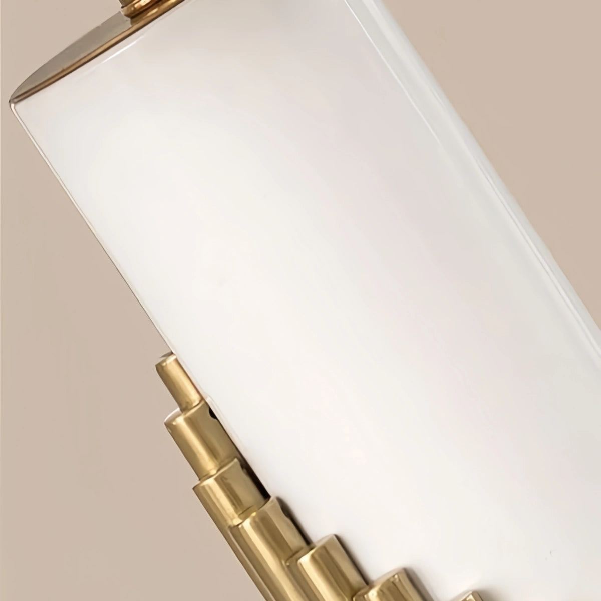 Table Lamp – Cylindrical Metal & Fabric 