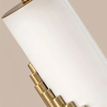 Table Lamp – Cylindrical Metal & Fabric 