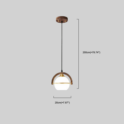 Modern Spherical Pendant Light  Dimension
