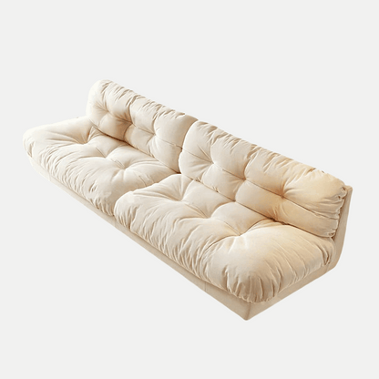 Modern Minimalist Cream-Style Fabric Sofa for Living Room