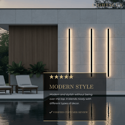 Outdoor LED Wall Light with Sensor - in 8 Size for Outdoor