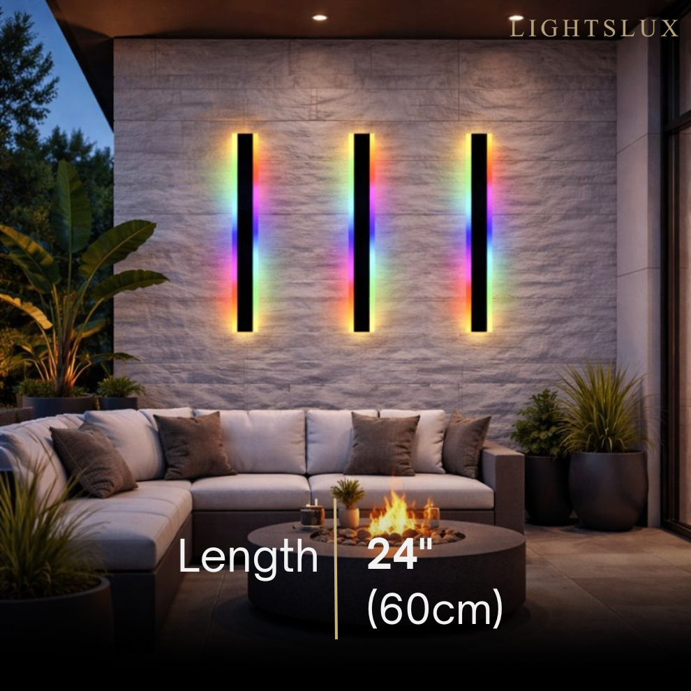 Outdoor LED Wall Light (RGB) — Available in 8 Sizes