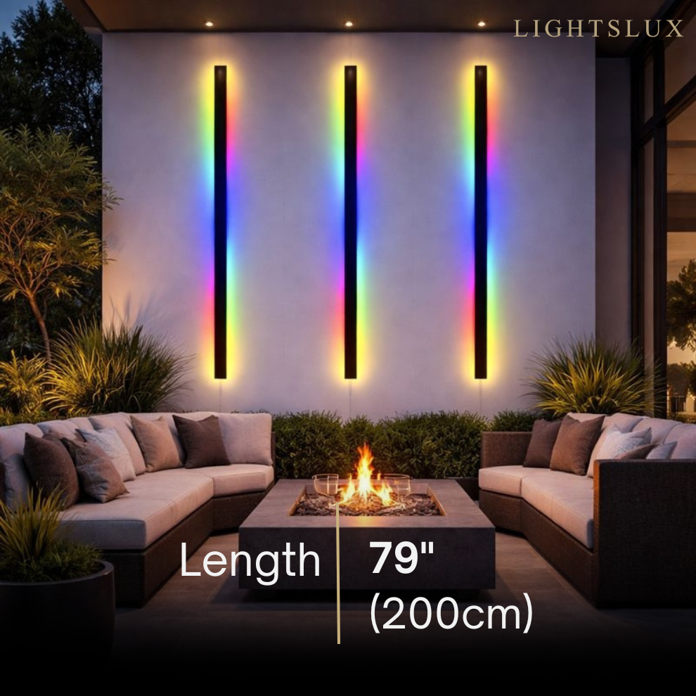Outdoor LED Wall Light (RGB) — Available in 8 Sizes