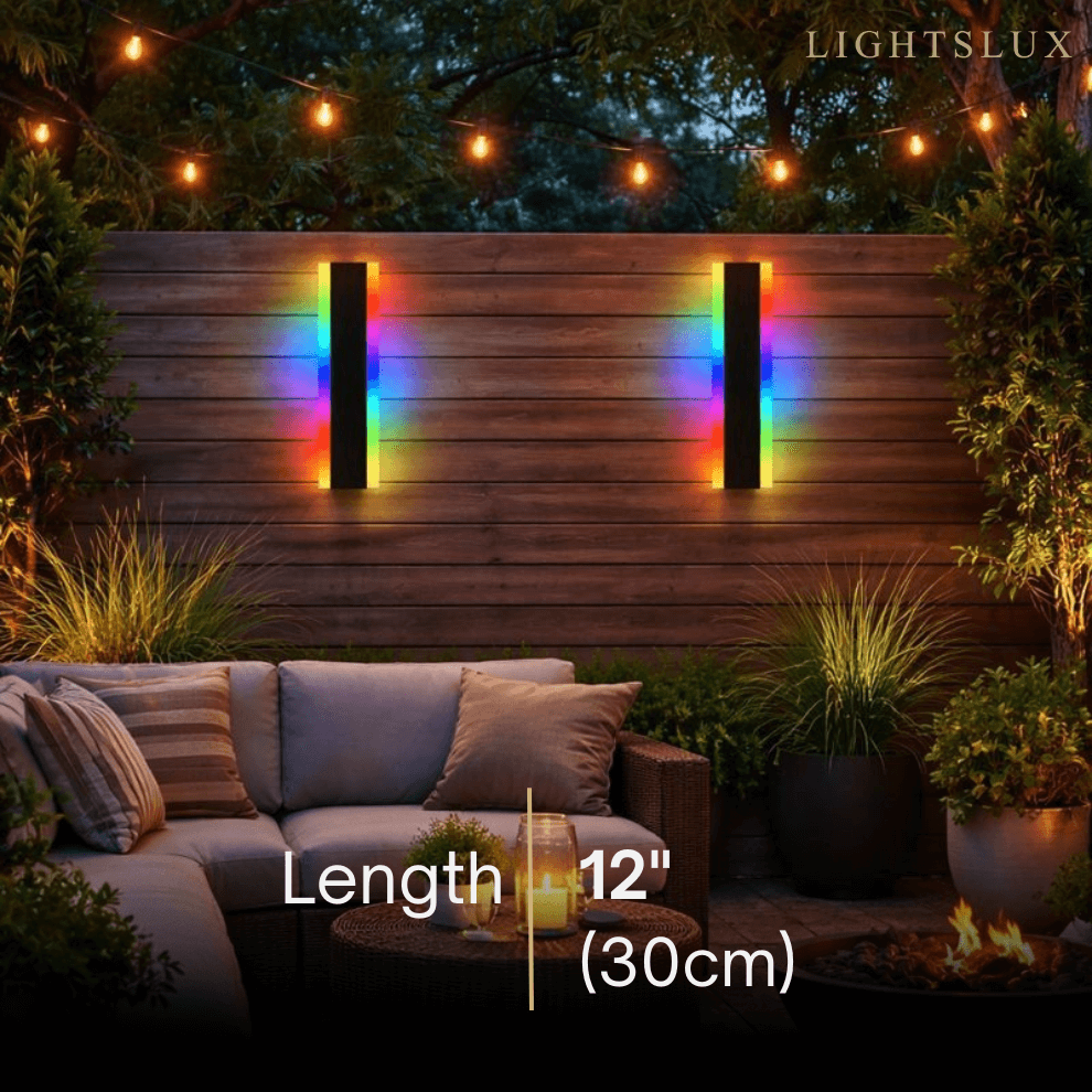 Outdoor LED Wall Light (RGB) — Available in 8 Sizes