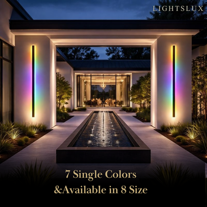 Outdoor LED Wall Light (RGB) — Available in 8 Sizes
