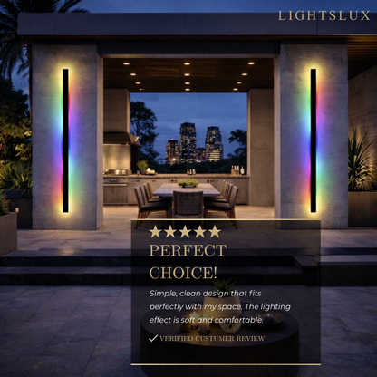 Outdoor LED Wall Light (RGB) — Available in 8 Sizes