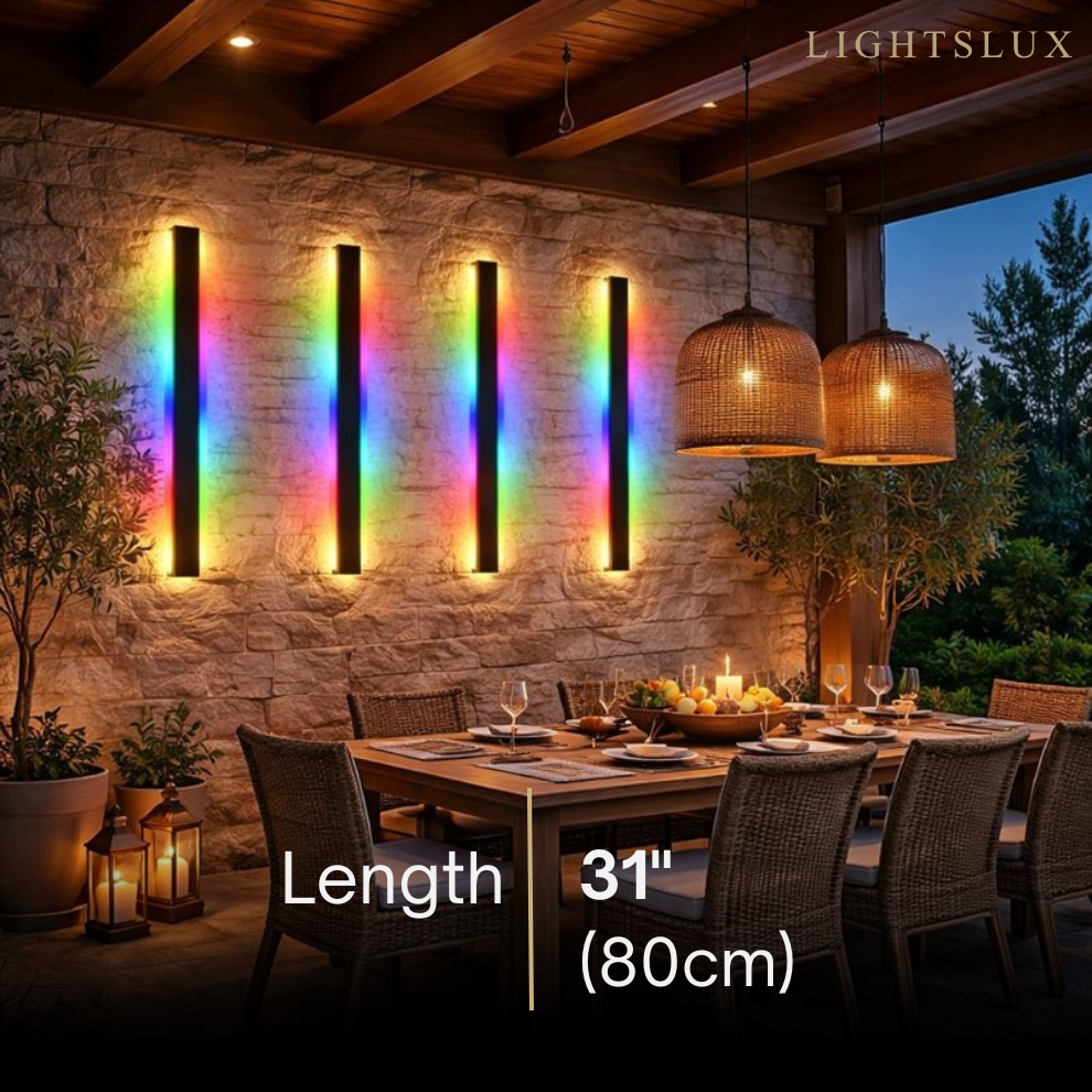 Outdoor LED Wall Light (RGB) — Available in 8 Sizes