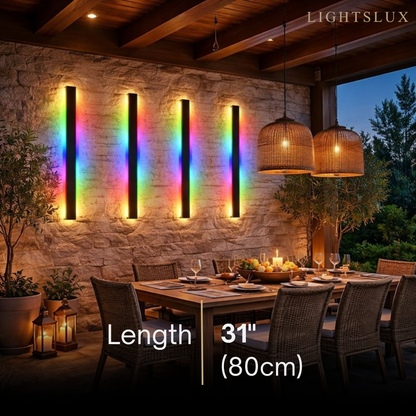 Outdoor LED Wall Light (RGB) — Available in 8 Sizes