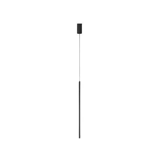 Linear Pendant Light – Black Metal Lamp for Bedroom