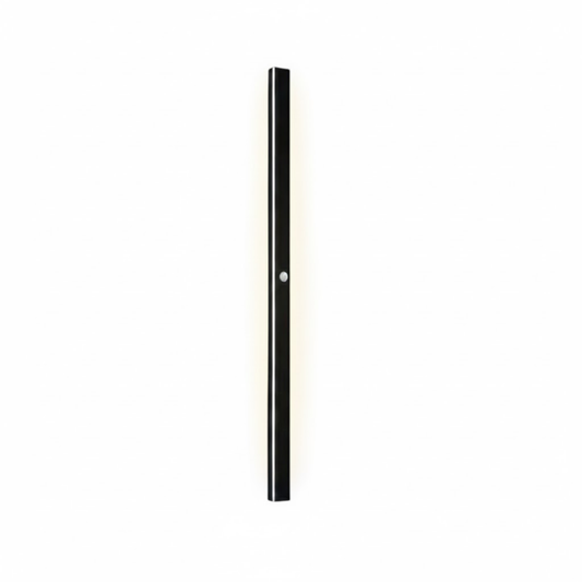 Minimalist Linear Black Outdoor Wall Lamp Sensor