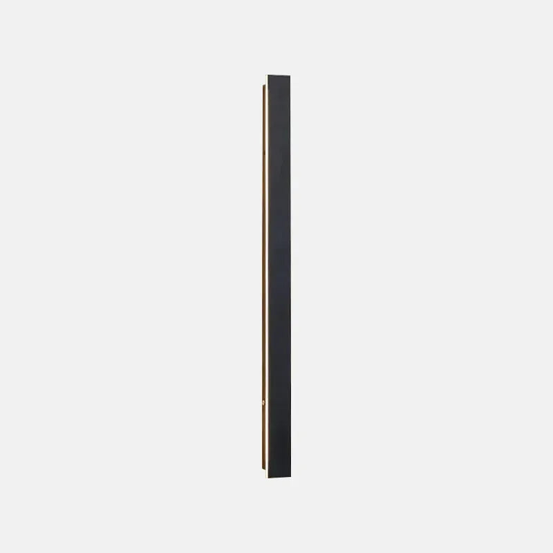 Minimalist Linear Black Outdoor Wall Lamp