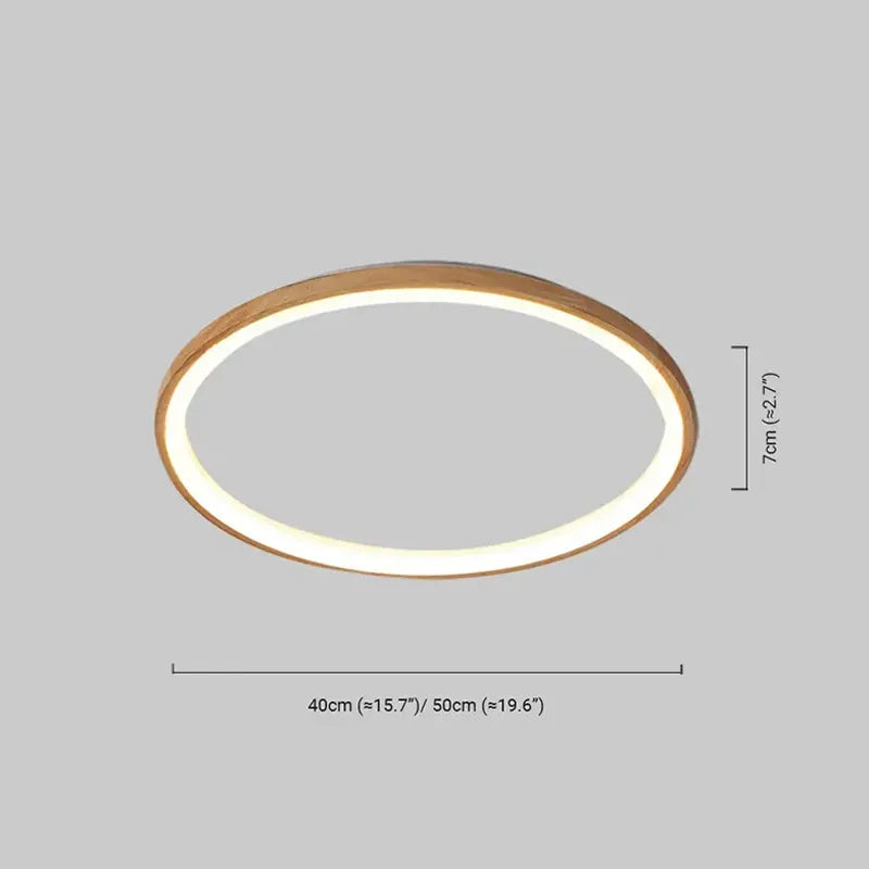 Modern Dimmable Round Ceiling Light Dimension