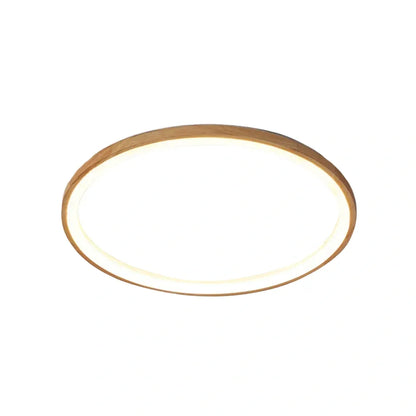 Modern Dimmable Round Ceiling Light Wood