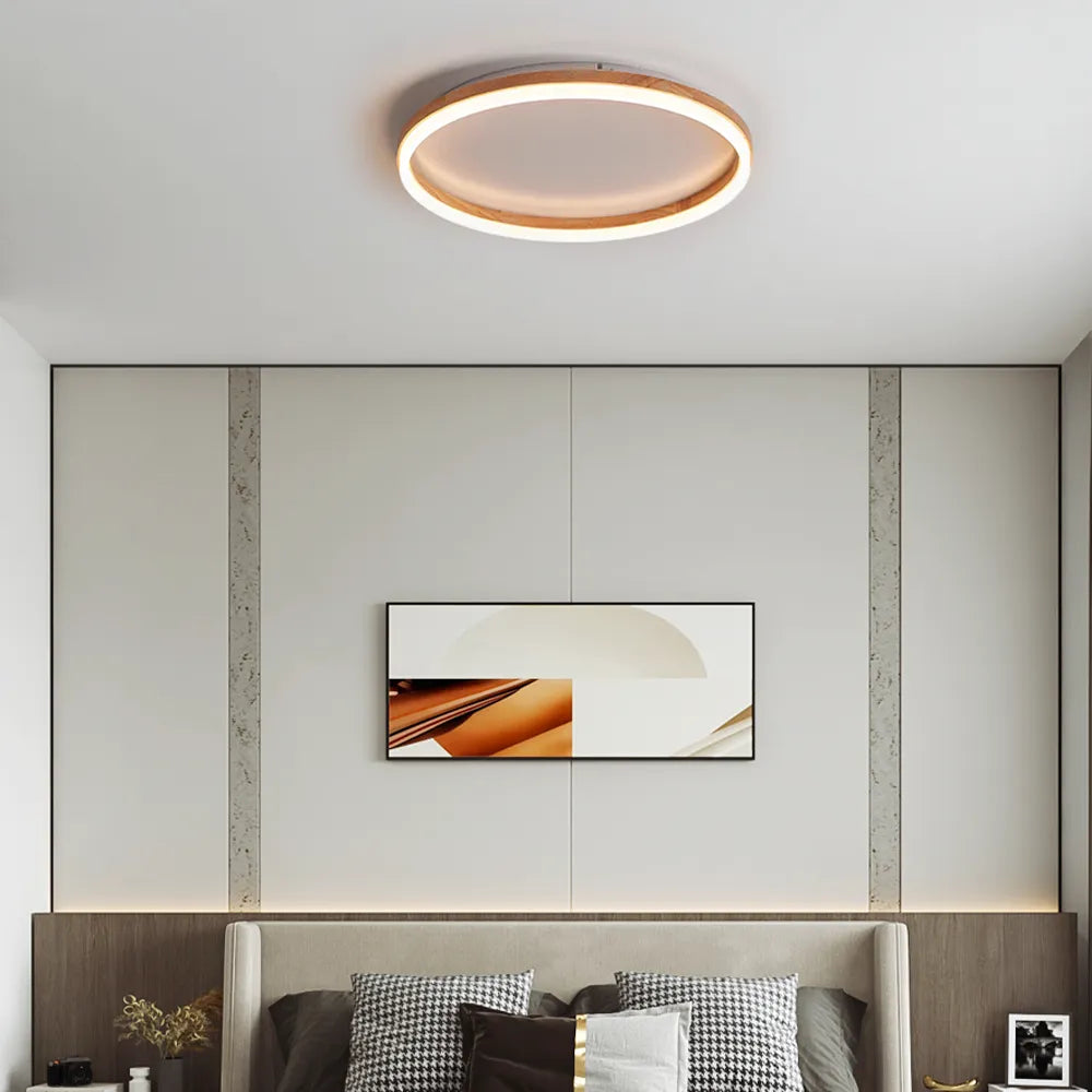 Minimalist Ring Dimmable Flush Mount Ceiling Light