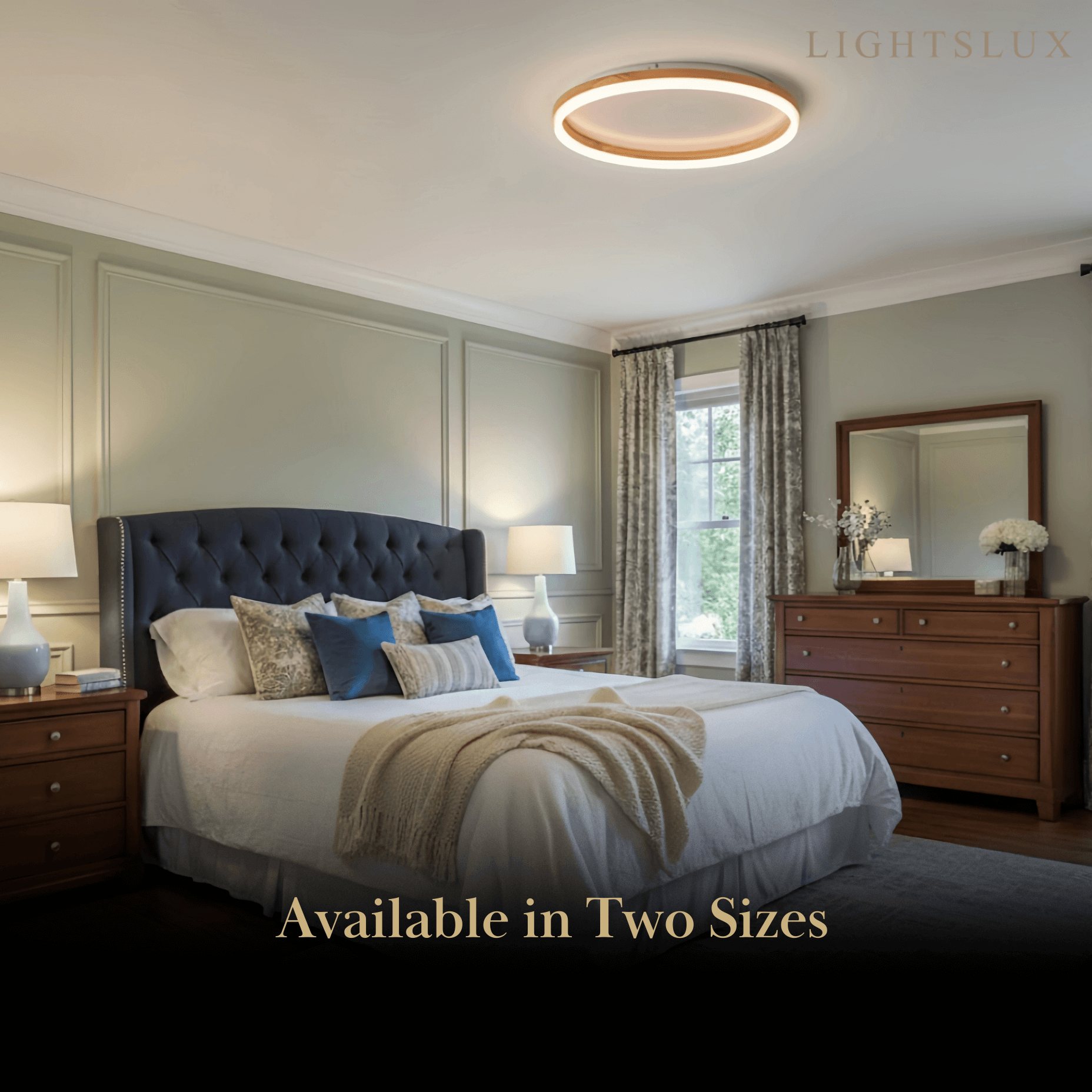 Zenno Minimalist Ring Dimmable Flush Mount Ceiling Light