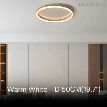 Zenno Minimalist Ring Dimmable Flush Mount Ceiling Light