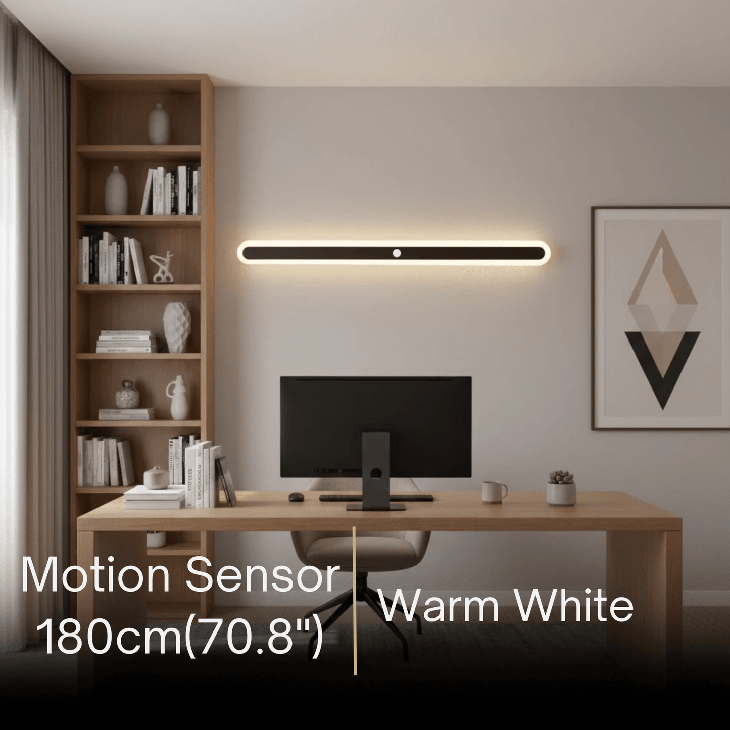 Arcato Modern Linear Outdoor Wall Lamp –  Sensor Light for Indoor/Outdoor