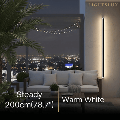 Arcato Modern Linear Outdoor Wall Lamp –  Sensor Light for Indoor/Outdoor
