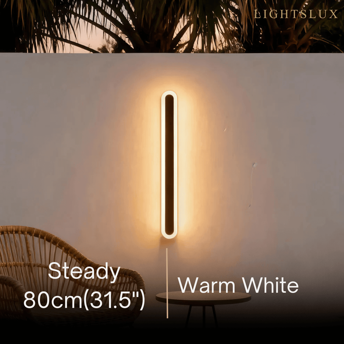 Arcato Modern Linear Outdoor Wall Lamp –  Sensor Light for Indoor/Outdoor