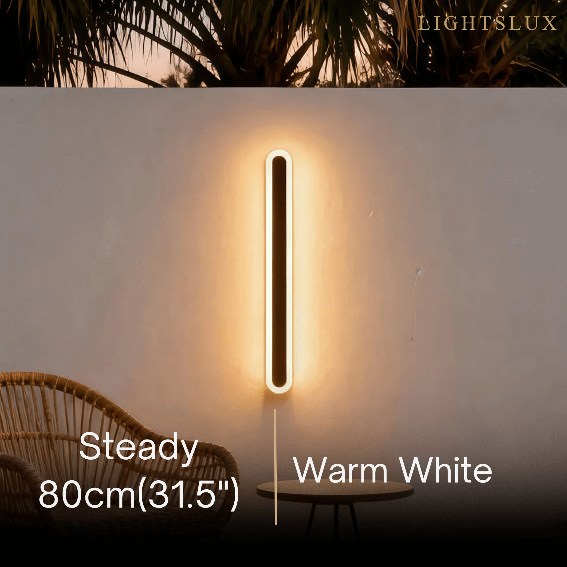 Arcato Modern Linear Outdoor Wall Lamp –  Sensor Light for Indoor/Outdoor