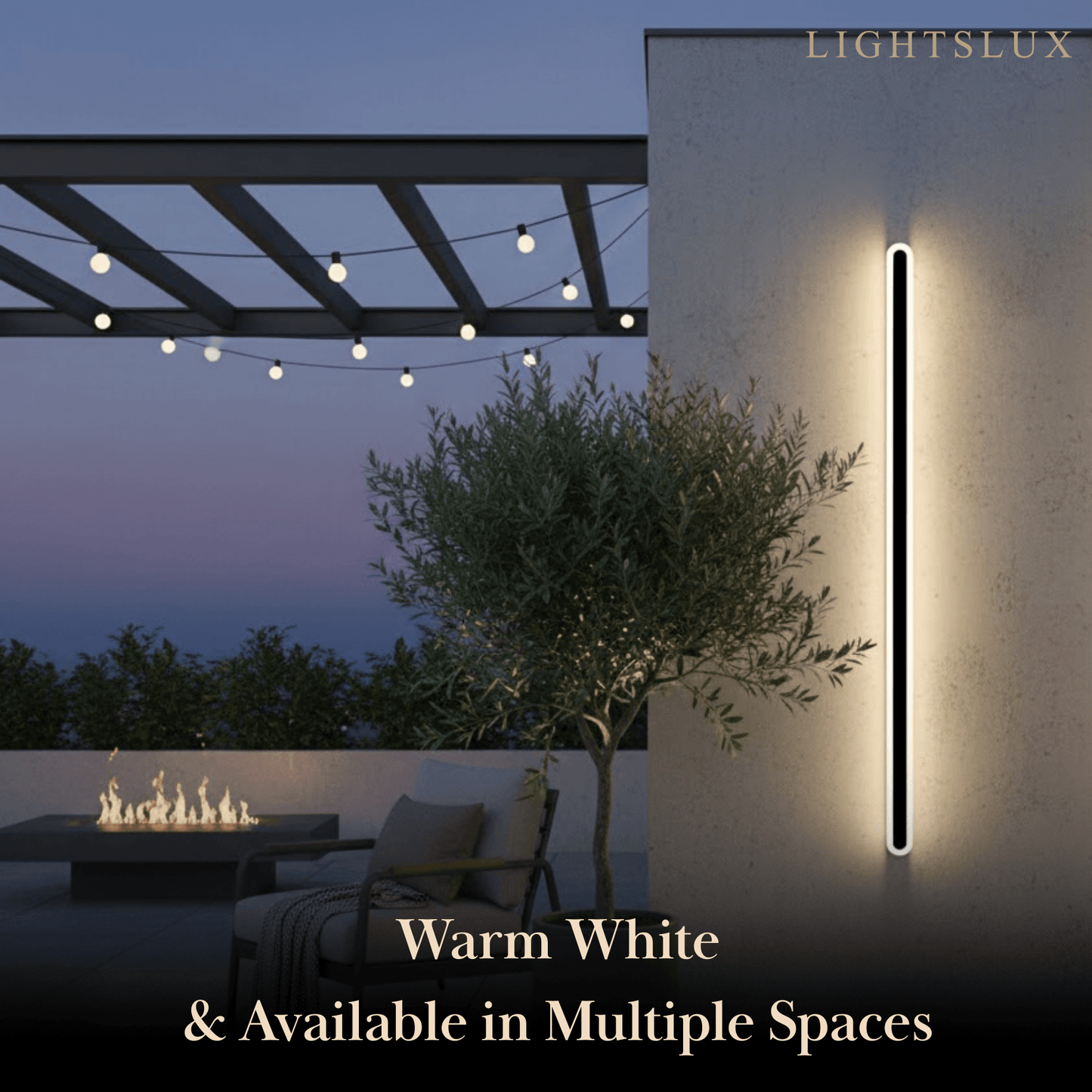 Arcato Modern Linear Outdoor Wall Lamp –  Sensor Light for Indoor/Outdoor