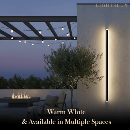 Arcato Modern Linear Outdoor Wall Lamp –  Sensor Light for Indoor/Outdoor