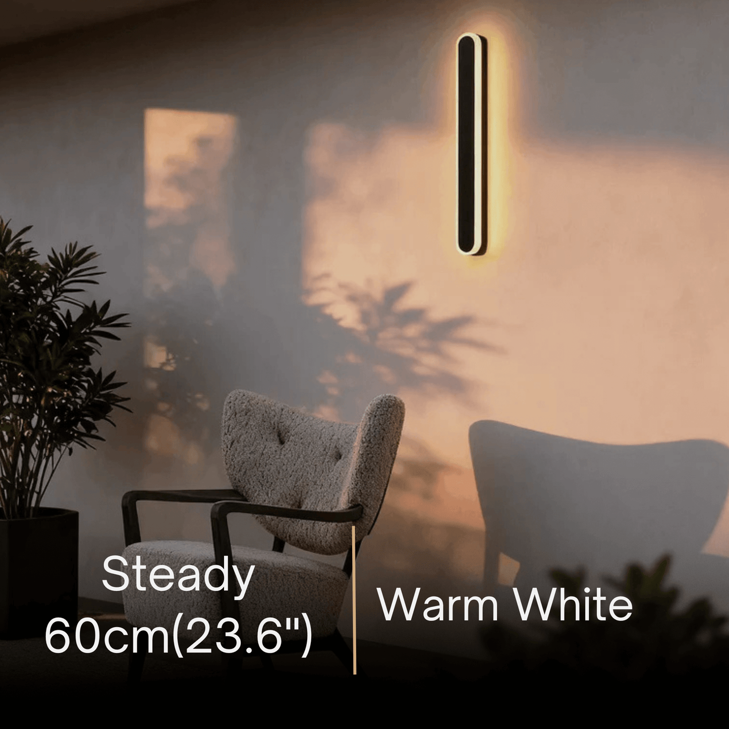 Arcato Modern Linear Outdoor Wall Lamp –  Sensor Light for Indoor/Outdoor
