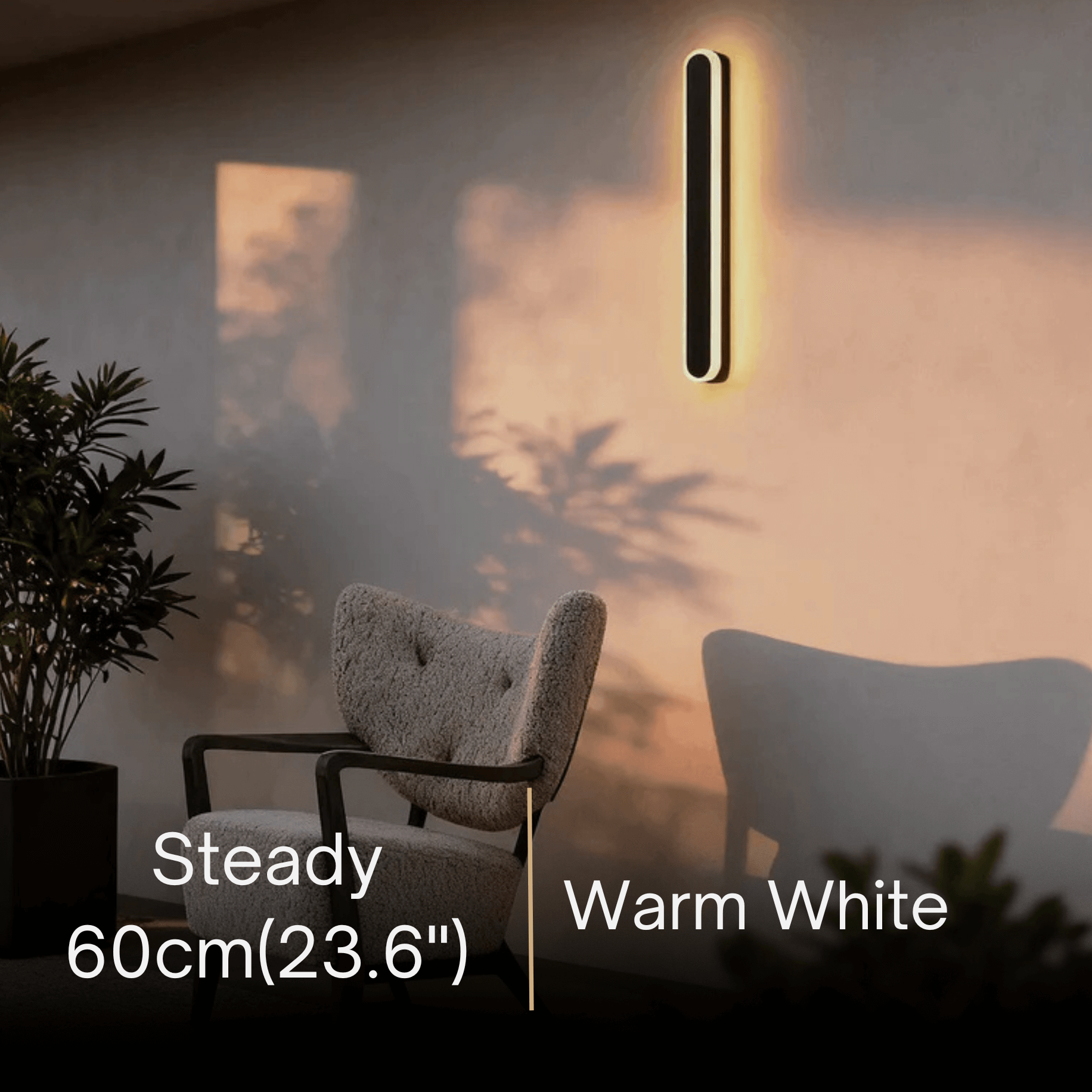 Arcato Modern Linear Outdoor Wall Lamp –  Sensor Light for Indoor/Outdoor