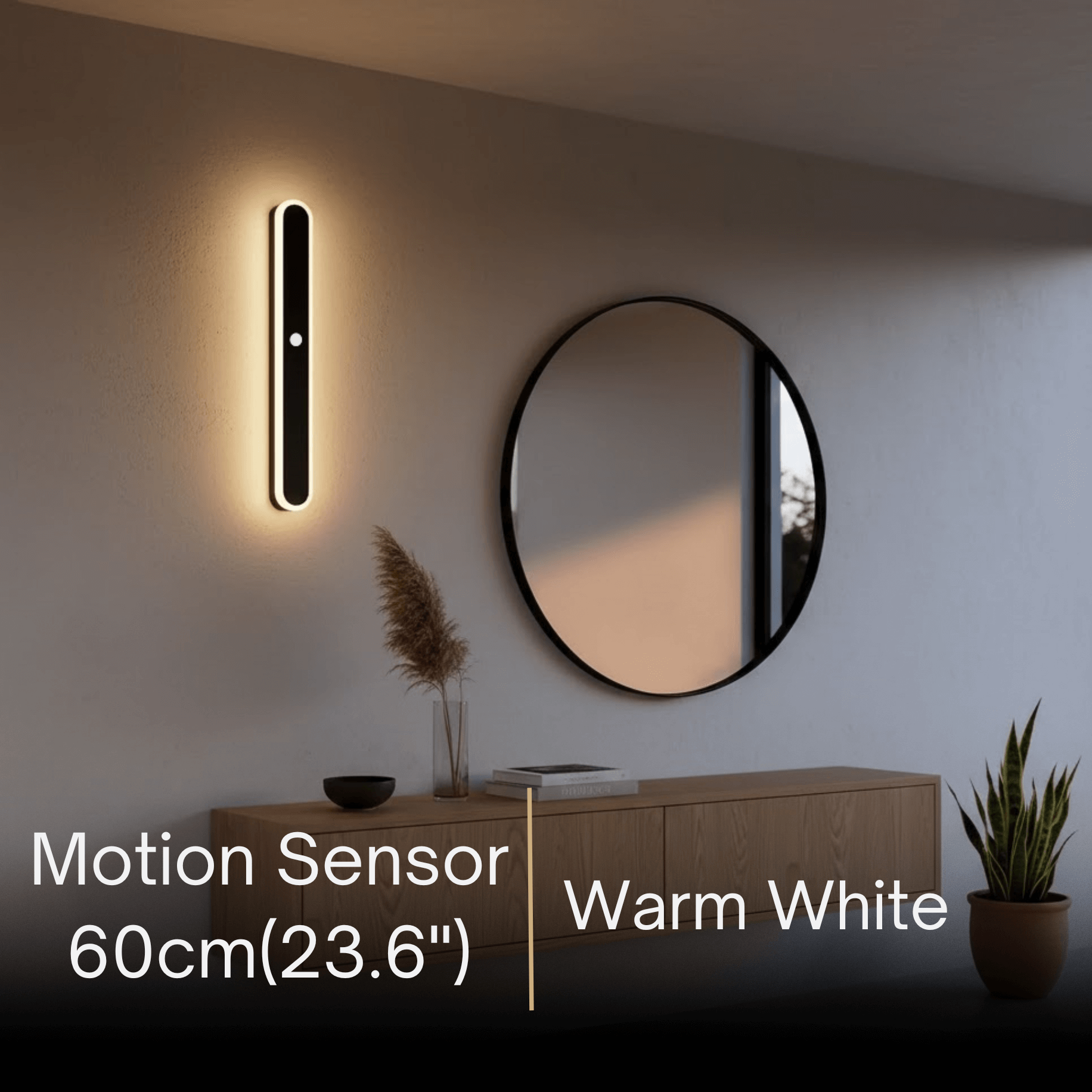 Arcato Modern Linear Outdoor Wall Lamp –  Sensor Light for Indoor/Outdoor