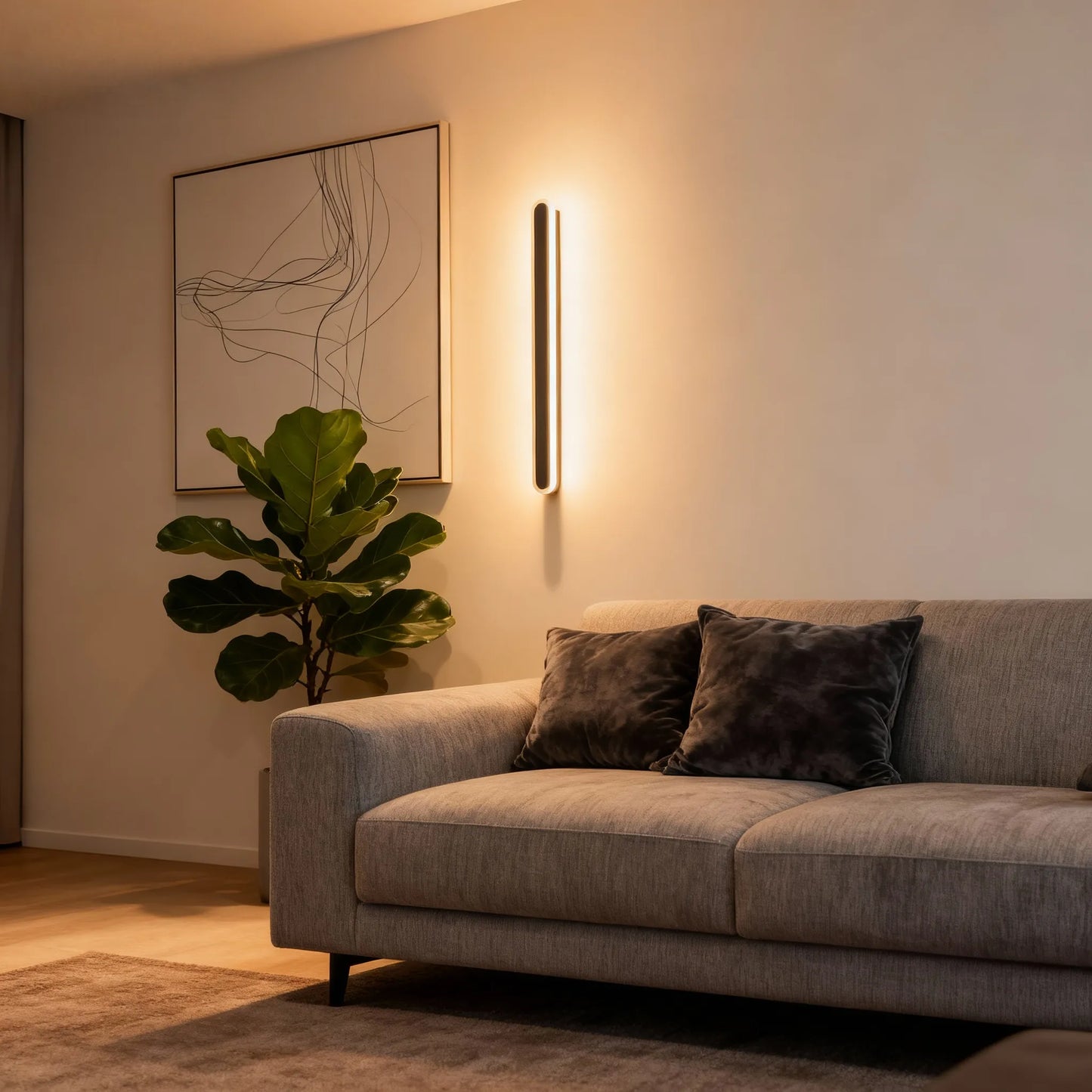Modern Linear Outdoor Wall Lamp
