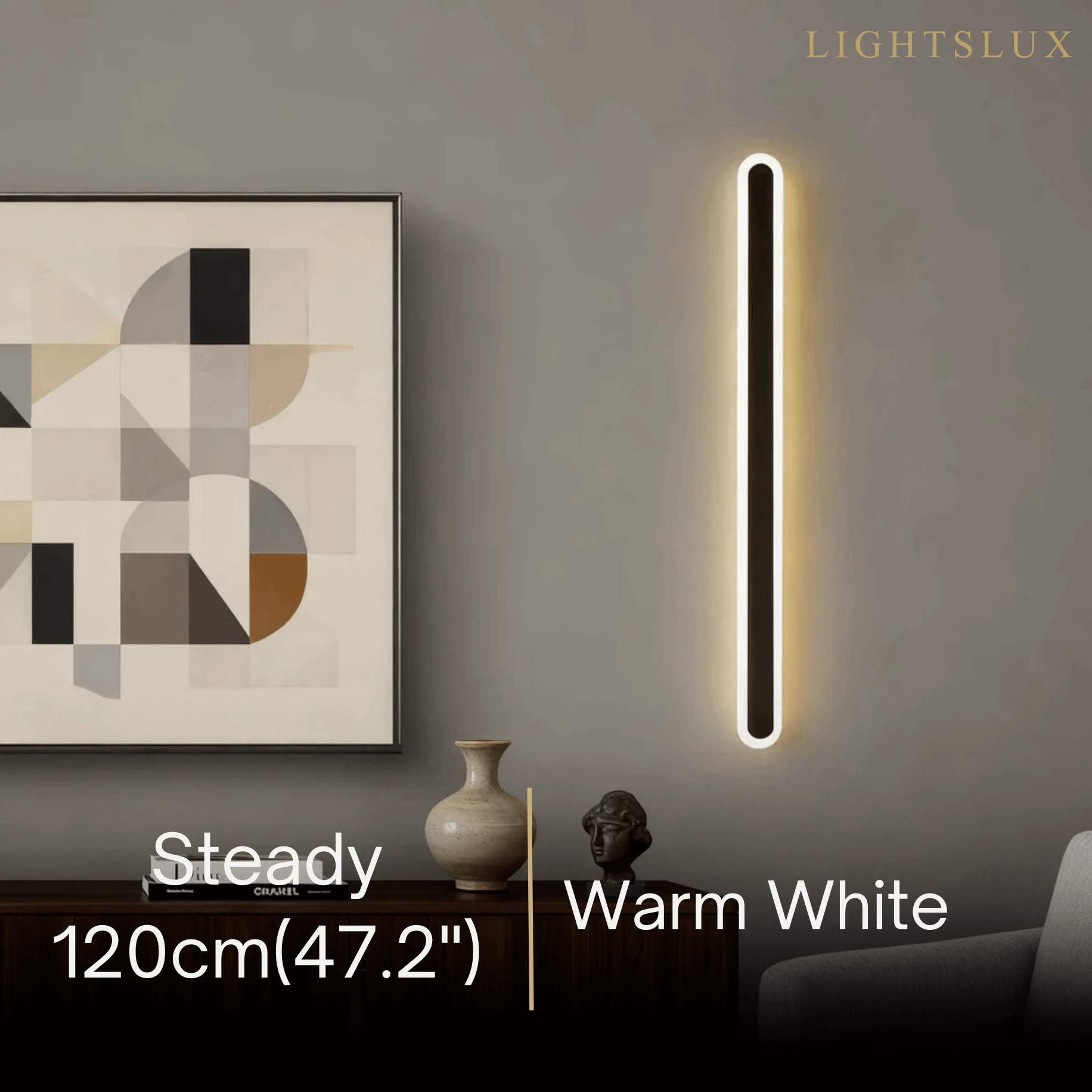 Arcato Modern Linear Outdoor Wall Lamp –  Sensor Light for Indoor/Outdoor