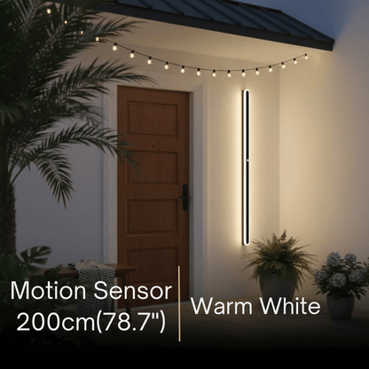 Arcato Modern Linear Outdoor Wall Lamp –  Sensor Light for Indoor/Outdoor